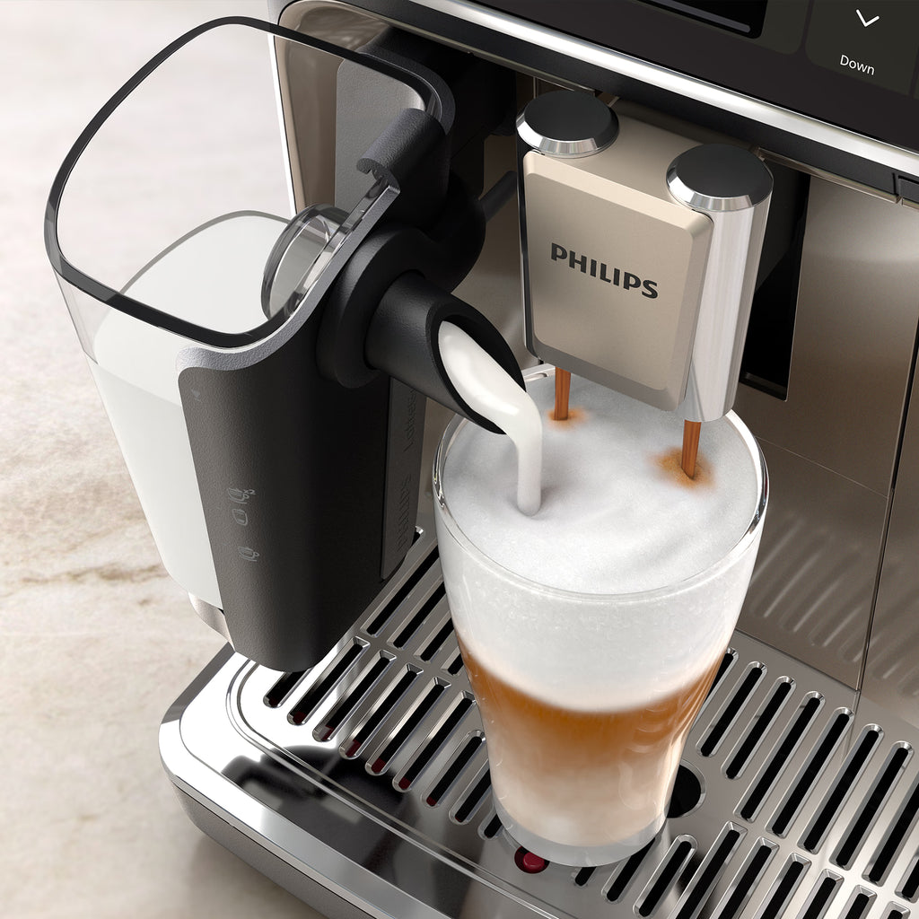 PHILlPS EP5547/90 Serie 5500 LatteGo 19 Kaffeespezialitäten Kaffeevollautomat Schwarz verchromt